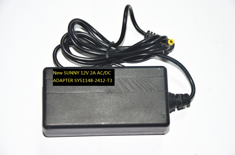 New SUNNY 12V 2A AC/DC ADAPTER SYS1148-2412-T3 POWER SUPPLY